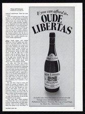 1974 Oude Libertas Pinotage Dry Red Wine Stellenbosch Farmers Africa Print Ad