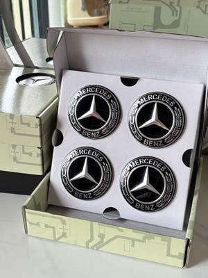 For Mercedes-Benz Floating Rotation Car Wheel Center Caps 75mm 4Pcs/Set