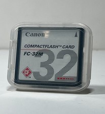 Canon Compactflash Card FC-32M 32MB w/ Plastic Case - Excellent Condition