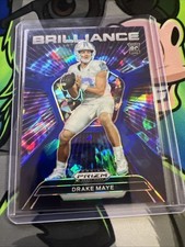 2024 PANINI PRIZM DRAFT PICKS BRILLIANCE BLUE ICE #BRDM DRAKE MAYE RC /99