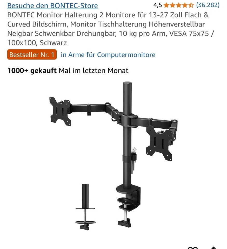 BenQ GL2480 60,96 cm (24 Zoll) Gaming Monitor (Full HD, 1 ms, HDMI, DVI),Schwarz - Bild 2 von 2