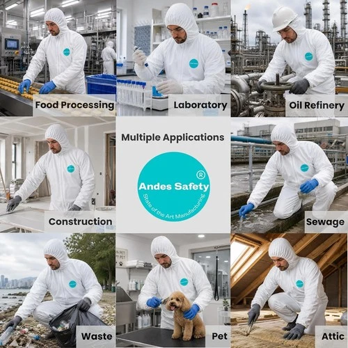 Microporous Hazmat Suit XX-Large - Durable Coverall for Painting & Maintenance image 7
