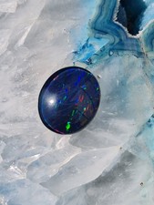Schöne große Australische Opal Triplette  für DIY Anhänger  14 x 12 mm    (G64)