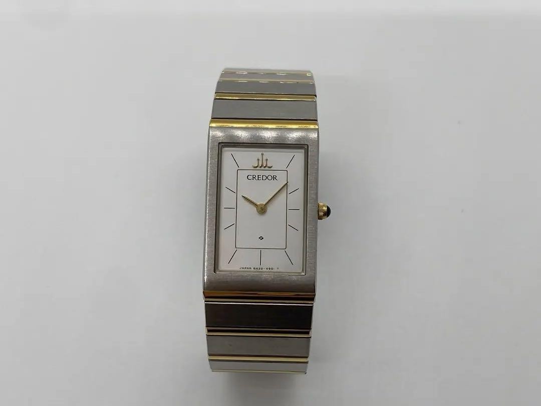 【電池交換済】セイコー クレドール 8420-6410 SS＋22K 腕時計 Seiko Credor 8420-6410 SS 22K Watch Battery Replaced Used