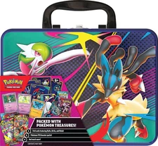 SEALED Pokemon 2025 Fall Mega Collector Chest Tin Box - 6 Packs & 3 Foil Cards