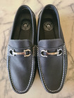 Men's Size 8.5 CAMEL CROWN Pebbled Leather Horsebit Slip-On Loafers BLACK **READ — photo 3