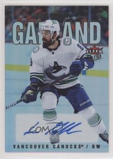 2021-22 Upper Deck Fleer Ultra Silver Rainbow Foil Conor Garland #36 Auto 0il7