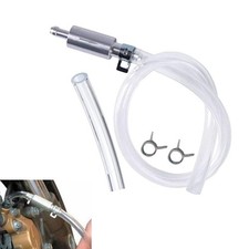 New Clear Oil Brake Bleeder Hose, One Way Check Valve Tube Bleeding Tool Kit