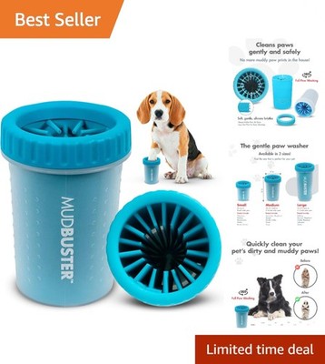 Lightweight and Durable MudBuster Dog Paw Cleaner - Medium Size Solution