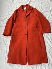 H&M Wintermantel Orange Mit Wolle Gr.S