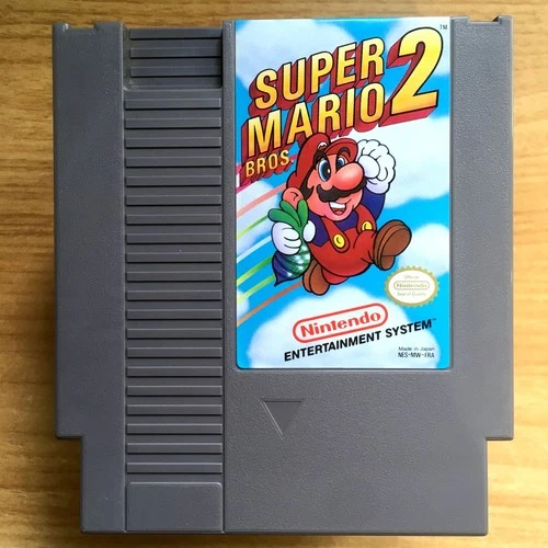 SUPER MARIO BROS 2 - CARTOUCHE SEULE 100% ORIGINALE NINTENDO NES PAL B FRA - II