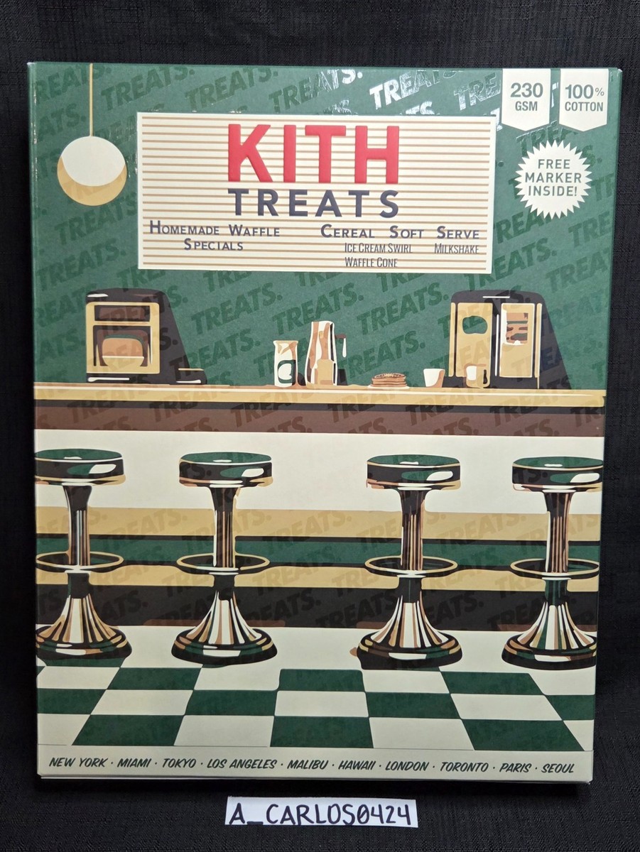New | Kith Treats Toaster Waffle Vintage Tee | Men's size L