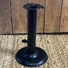Antique Early Primitive Metal Hogscraper Pushup Candleholder NICE — photo 1