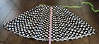 NWOT Flare Cotton Blend Black White Polka Dot Pockets Medium Skirt Retro Vibes — photo 10