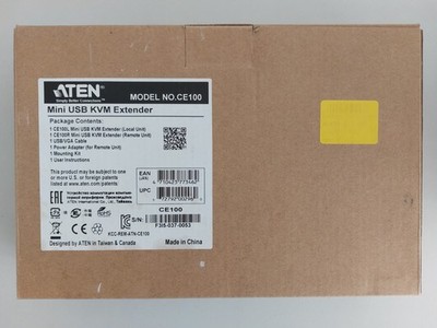 ATEN Mini USB KVM Extender-Set Modell: CE100 VGA-Grafik, USB-Tastatur