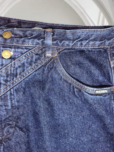Vintage Rockies Damen High-Rise Cowboy Bootcut Western Denim Jeans 33x32,5 - Bild 6 von 8
