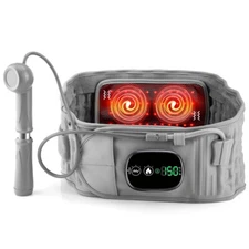 Decompression Inflatable Lumbar Belt with Red Light Heating & Vibration Massager