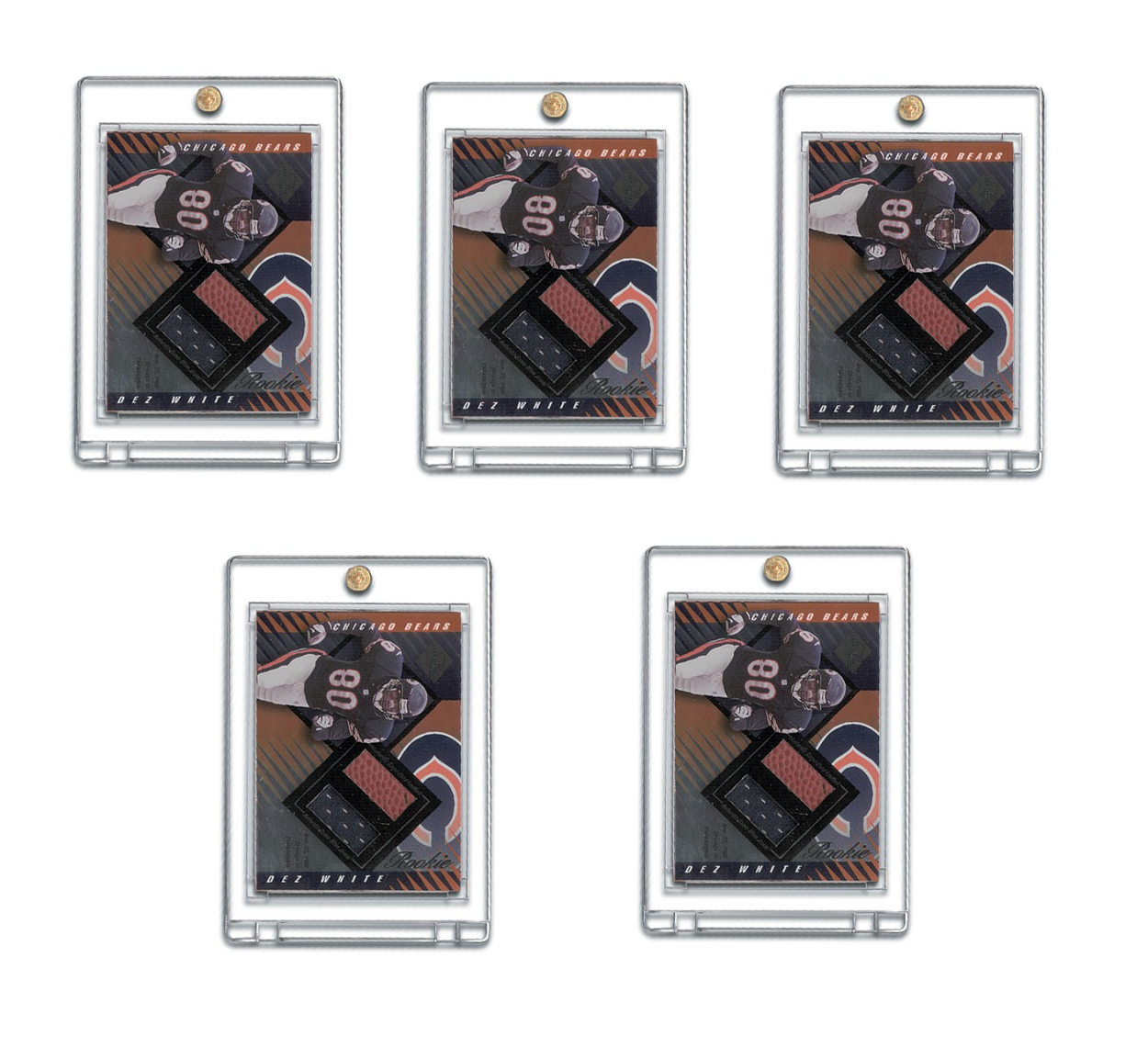 (5Pack) ProMold Deluxe 1/2 Inch Lucite 1Screw Card Holder 110pt