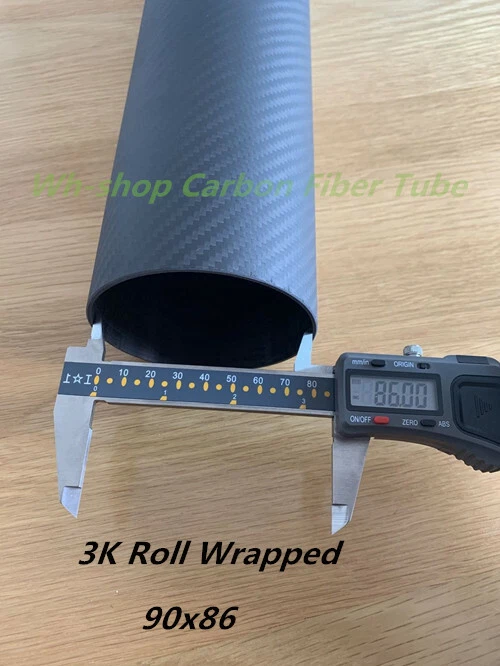 3K Carbon Fiber Tube 42 44 45 46 48 50 55 60 64 80 84 90 94 x 500mm Roll Pipe - Image 3 of 4