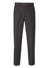 SKOPES Flexi Waist Flat Front Easy Care Trousers in Black, waist 30-62,XS/S/R/L