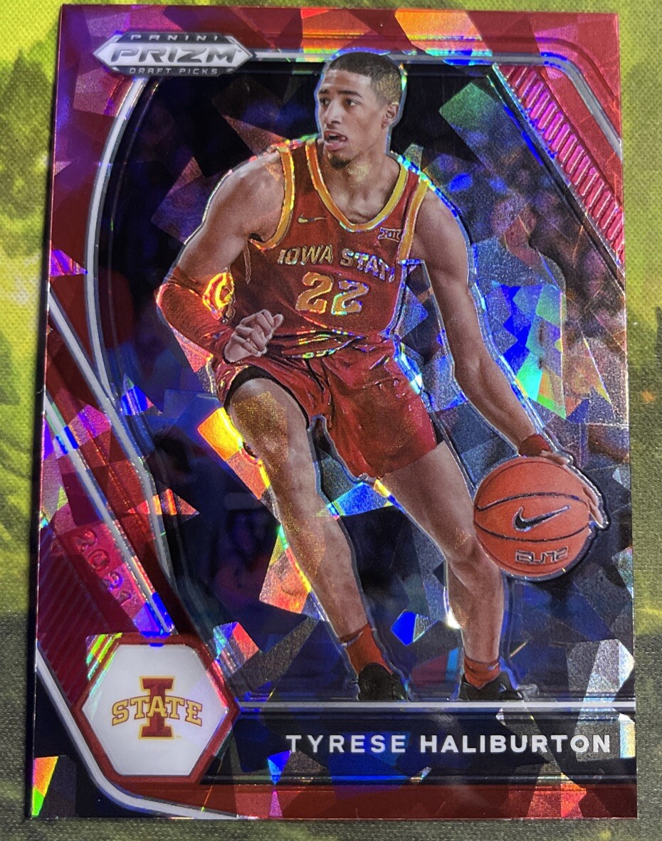 Tyrese Haliburton - 2021 Panini Prizm Draft Picks Red Cracked Ice - Iowa State