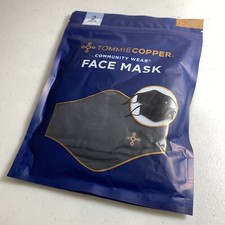Tommie Copper 2-Pack Adjustable Moisture Wicking Face Masks Covering Black - NEW