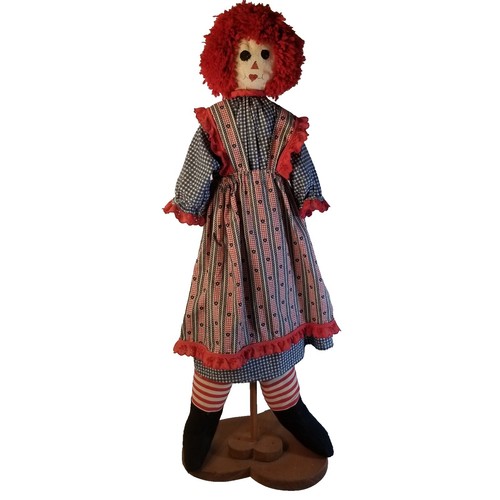 Tattered Rabbit Farm LE Raggedy Ann & Andy 4” Folk Art Handmade