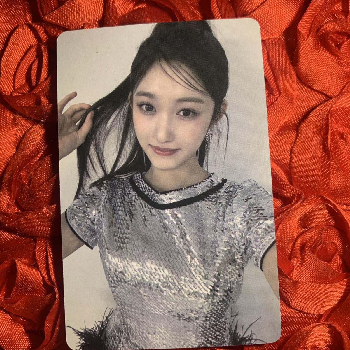 LEESEO IVE ELEVEN Edition Celeb K-pop Girl Photo Card Black Silver