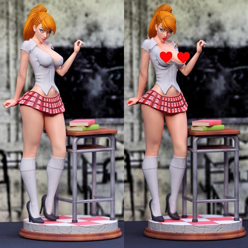 Impresión 3D Figura Sin Pintar Mary Jane Modelo DC GK Kit en Blanco Juguete Caliente En Stock