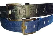 Kinderg&uuml;rtel 2 St&uuml;ck 75cm * 4cm schwarz und blau