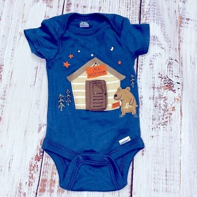 Gerbers newborn one piece adorable bear graphic