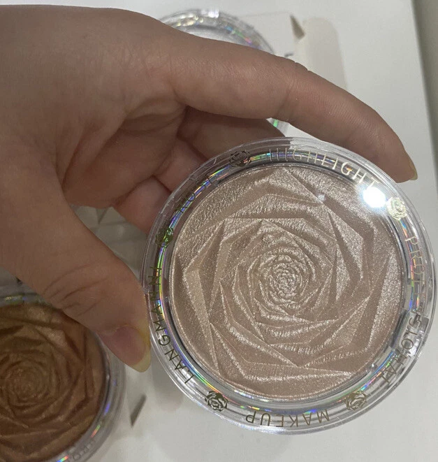 Langmanni Rose Peachy pink shade-2, Super Shiny 3 In 1 Highlighter gift for her - Image 2 of 4