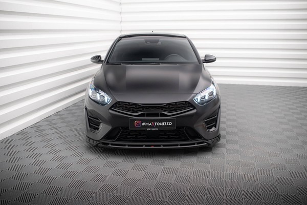 Front Ansatz V.2 FüR Kia Proceed GT Mk1 Facelift Schwarz Spoilerlippe Schwert-image