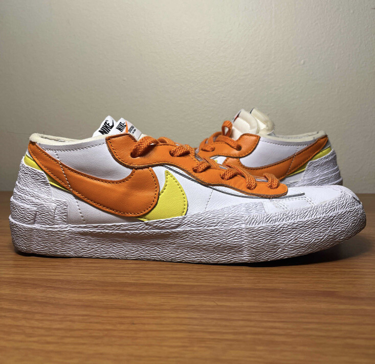 Sale! 入手困難!必至 NIKE SACAI X BLAZER LOW 'MAGMA ORANGE' 入手困難人気Orange!! Nike SACAI X BLAZER LOW 'MAGMA ORANGE