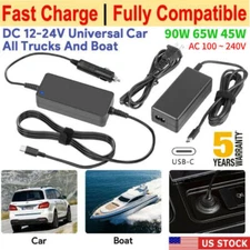 90W Type-C USB-C AC Power Adapter Charger Station DC for Laptop Smart Phone