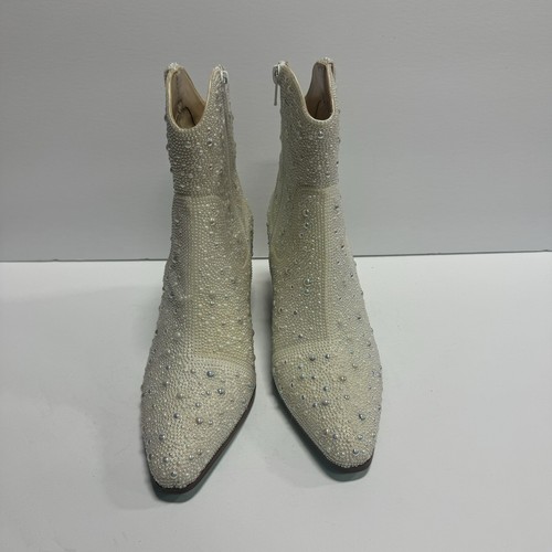 Betsey Johnson Womens Emory Boot Pearl Size 7 M - Picture 3 of 6