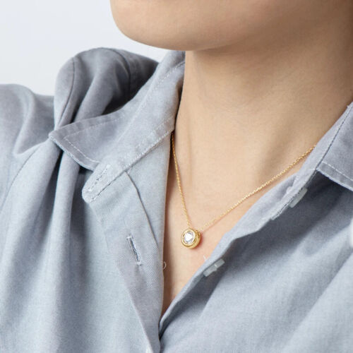 Collana Diamond Test Pass 1ct creata in laboratorio oro giallo VVS1/D/eccellente - Foto 2 di 5