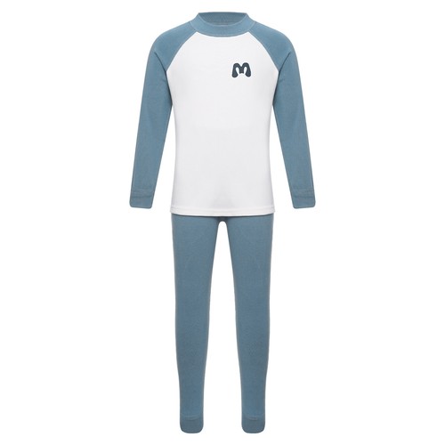 Kids Boys Girls Underwear Set Long Sleeves Sleepwear Winter Dailywear 2 Pieces - Picture 38 of 48