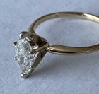 14kt Yellow Gold 0.96 Ctw Diamond Engagement Ring Size 6 3/4 — photo 8
