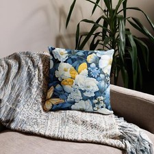 Throw Pillow Case Flowers A15
