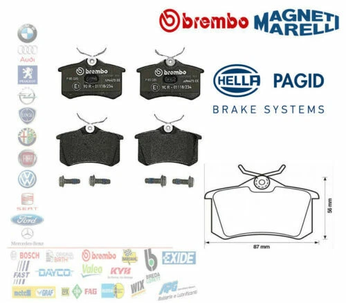 Pastillas de freno Brembo para coches