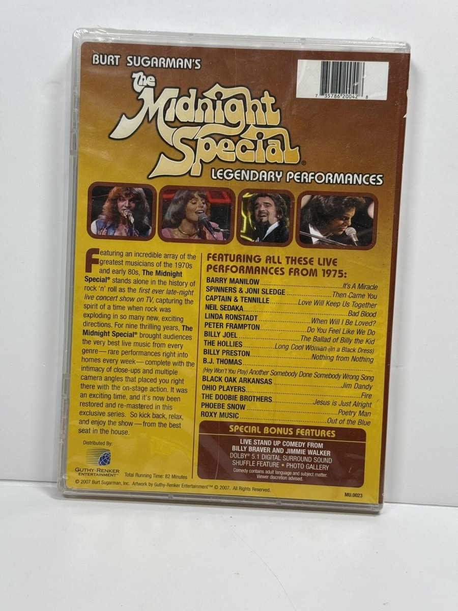 Burt Sugarman's The Midnight Special Live on Stage in 1975 DVD NEW | eBay Burt Sugarman's The Midnight Special Live on Stage in 1975 DVD NEW | eBay