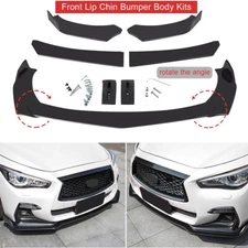 Glossy Black Front Bumper Lip Splitter Spoiler For Infiniti Q50 Base