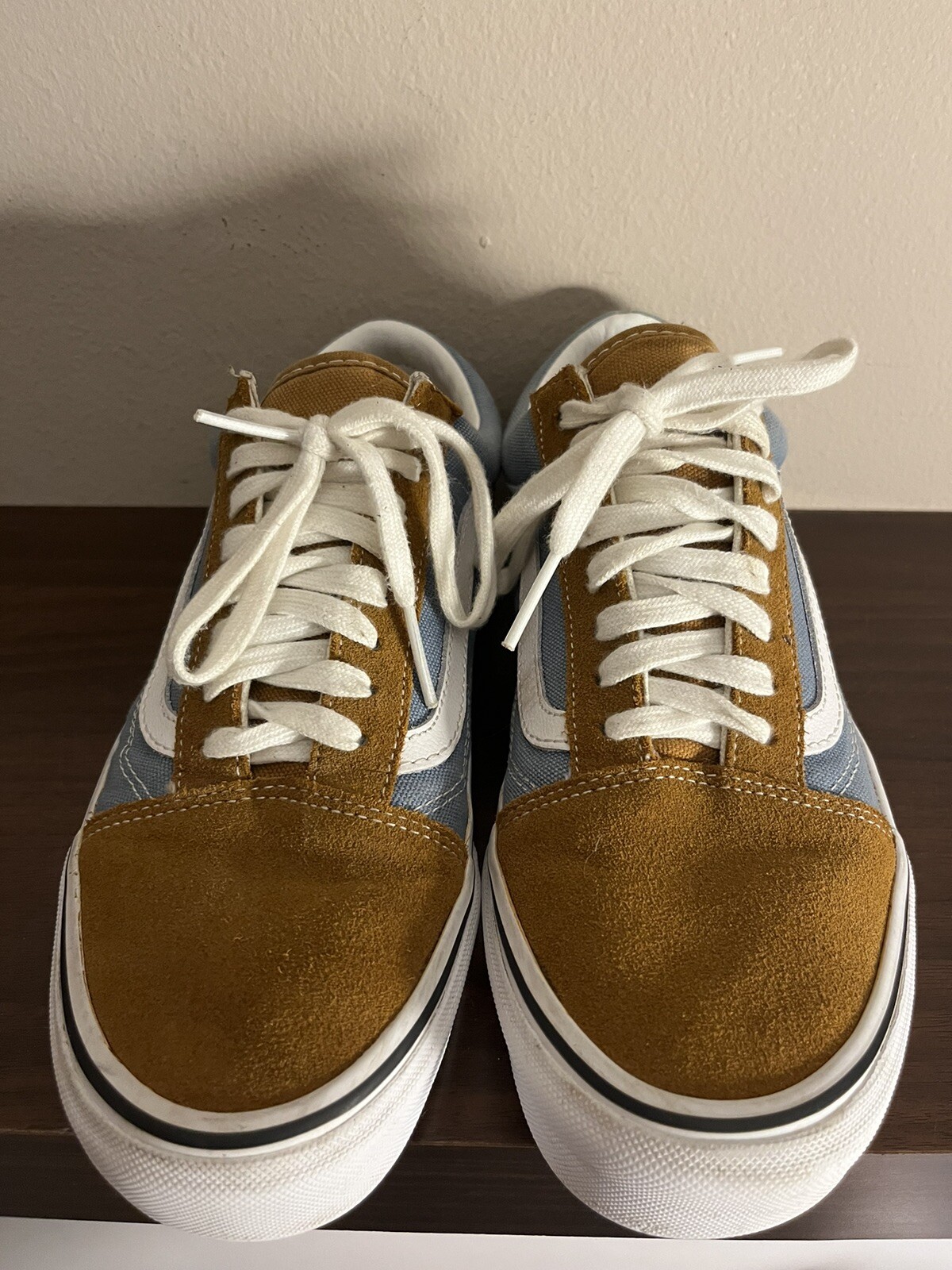 Sneaker pony Vans Oldol Skooliche classi grigi don 9 5o u 8lu marrone