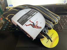 Wilson A500 Siren 12" Fastpitch Softball Glove LHT Black White Leather New