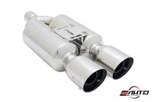 Megan Universal M-rs 4 Stainless Dual Twin Tip Exhaust Muffler 2.25 Inlet