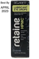 RARE OCuSoft Retaine HPMC 10 Milliliters Lubricant Eye Drops .3flOz SEE PICTURES