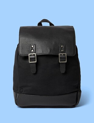 LEATHER AND COTTON BACKPACK LAPTOP BAG SHOULDER BAG BY MARKS AND SPENCER  BNWT UK