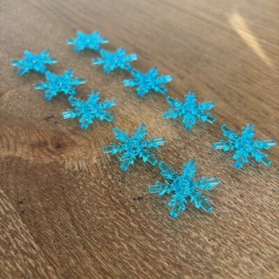 LEGO 10x Eiskristall (53972) transparent hellblau, kostenloser Versand UK