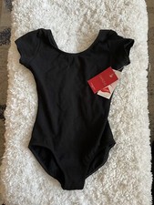 Capezio girls sz. L black classic dance leotard. New w/tags. Great item